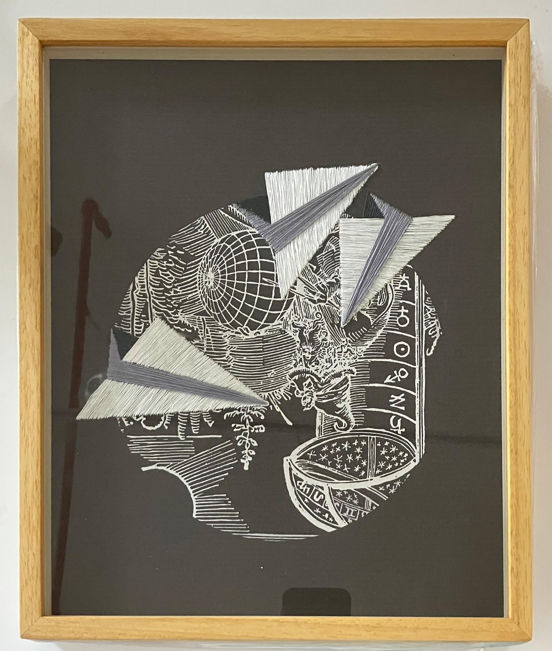 El Mago, y Díptico Náufragos inminentes. Arte Textil De La Serie Durero en venta 2