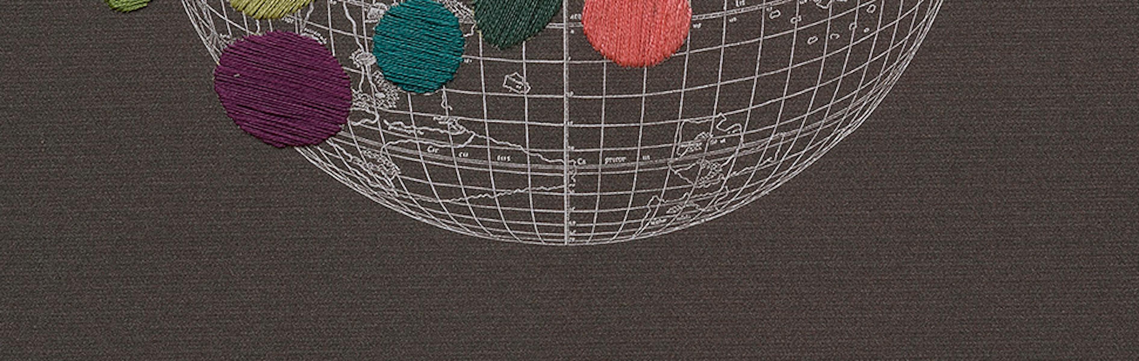 Fuera de órbita. Unique embroidery artwork from the Durero series  For Sale 3