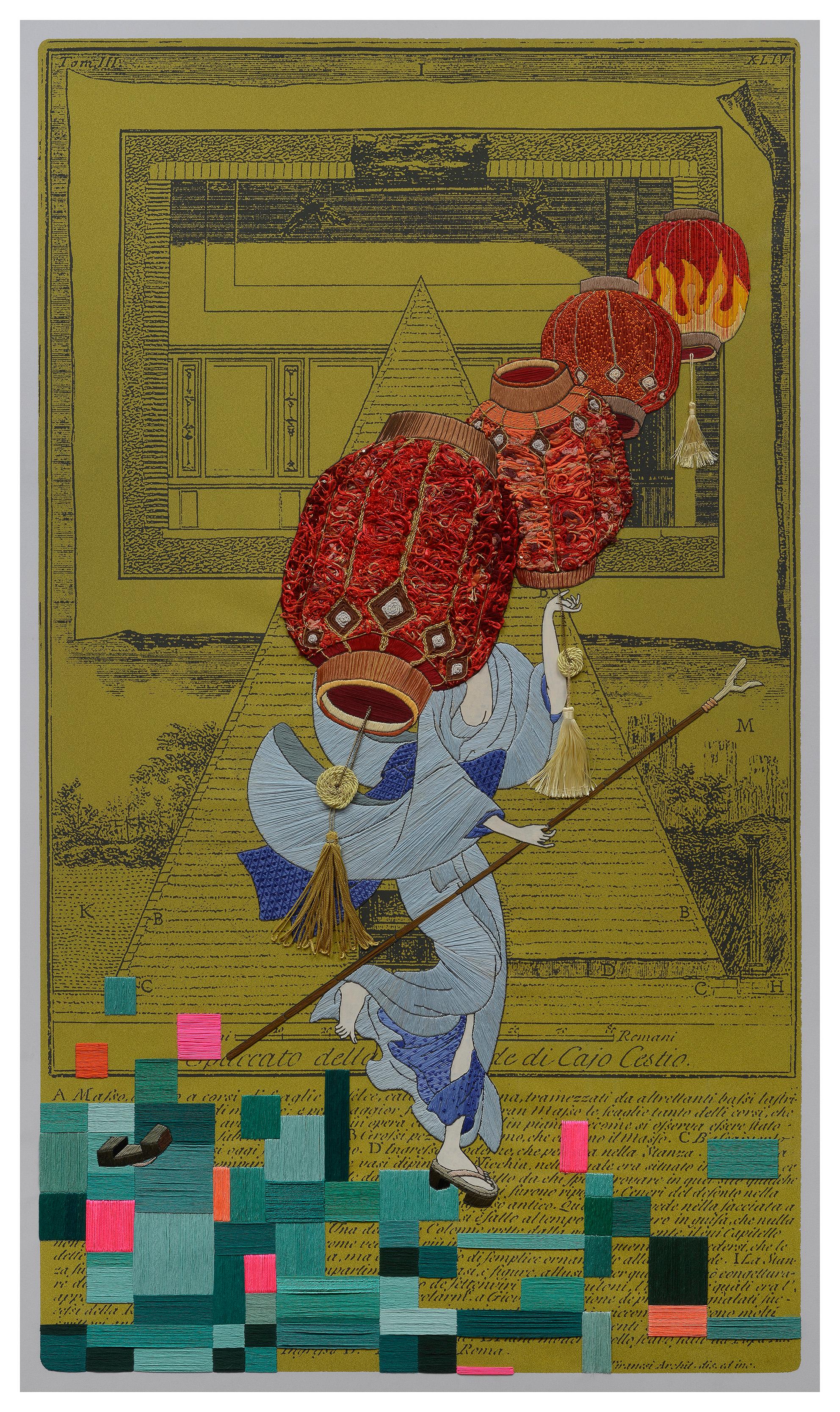 Geisha II. De la Serie Piranesi en venta 2