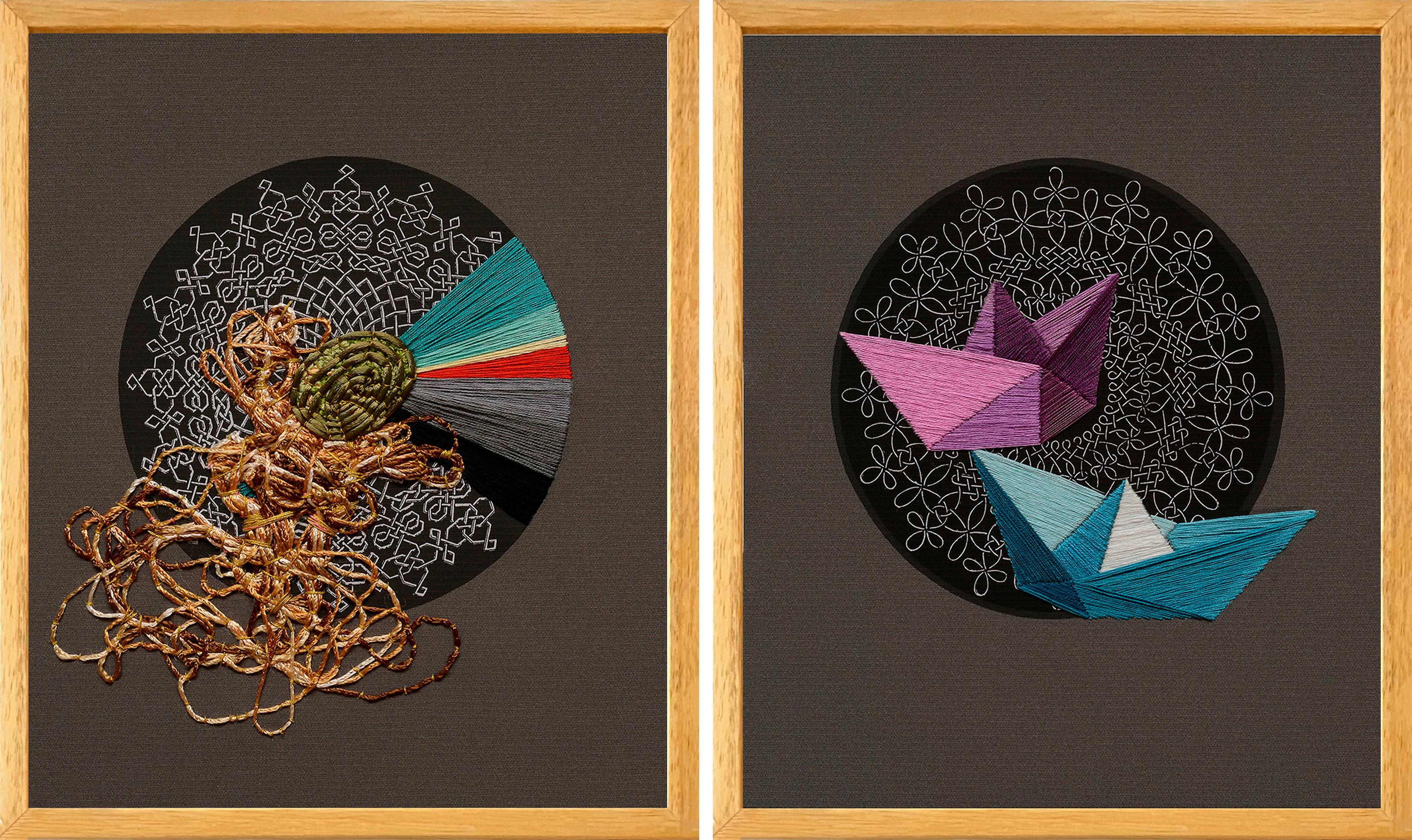 Umbilicales y Naufragos inminentes, Díptico. De la serie Durero - Art de Ana Seggiaro