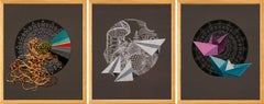 Umbilical, El Mago und Naufragos hervorgehoben, Triptychon. Aus der Serie Durero