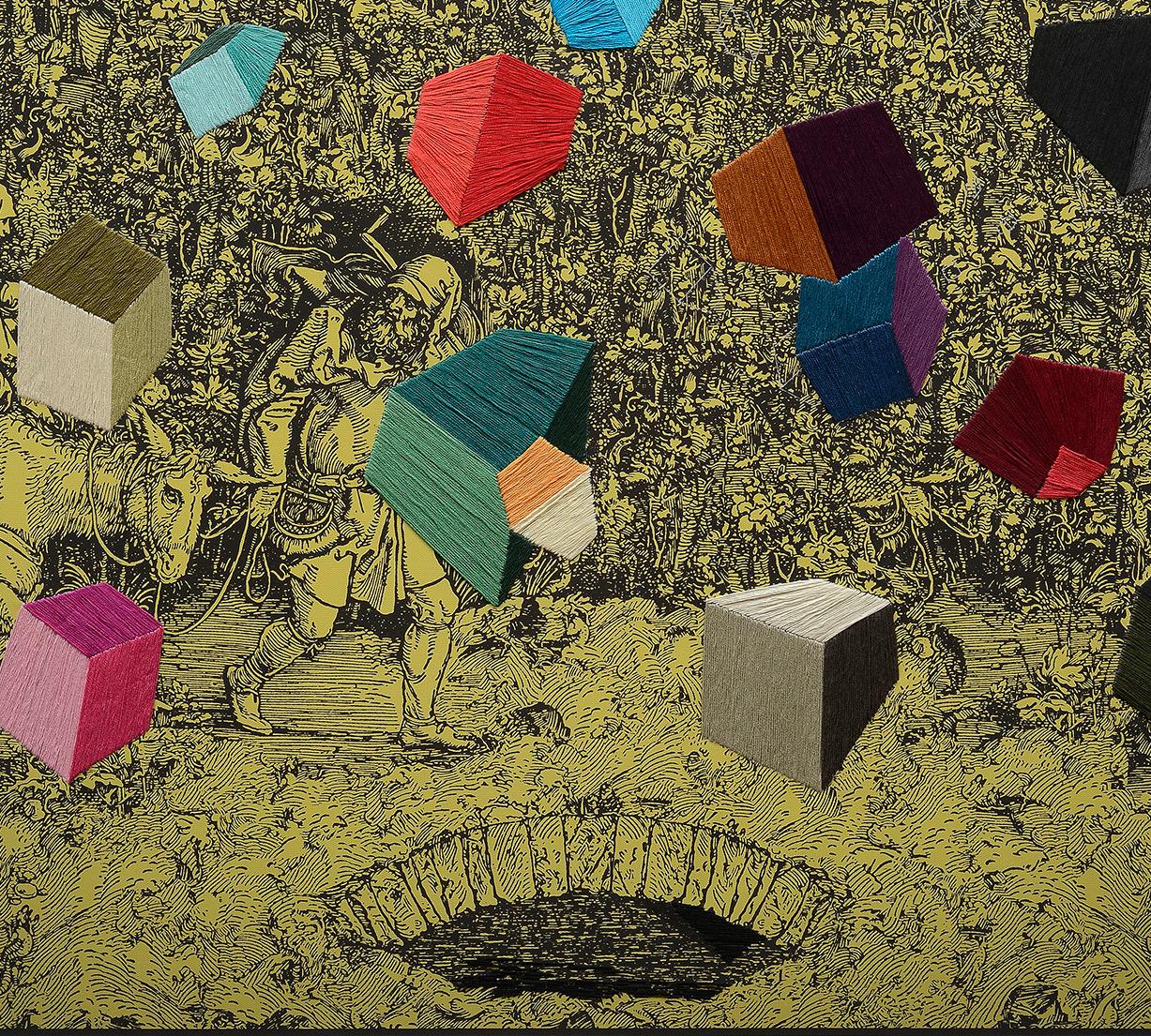 La formación de Ana Seggiaro como grabadora despertó su fascinación por las obras de Durero y Piranesi. Esto la lleva tanto a recuperar el propio lenguaje del grabado a través de otros medios como a apropiarse de las obras de estos artistas y