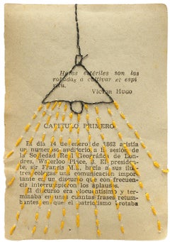 Untitled, From the series "Bordados en  Hojas  de Libros"