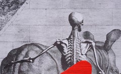 Untitled, Hand Embroidery on printed cloth From the series Anatomy