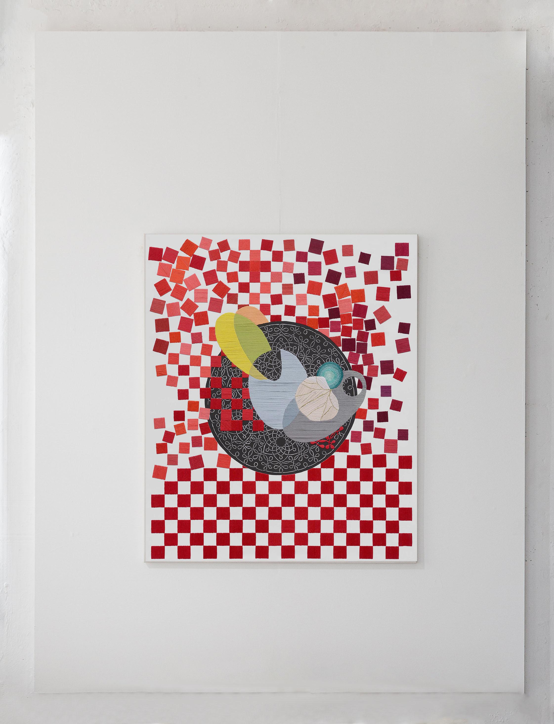 Sin título III, Bordado a mano sobre tela estampada. De la serie Durero en venta 3
