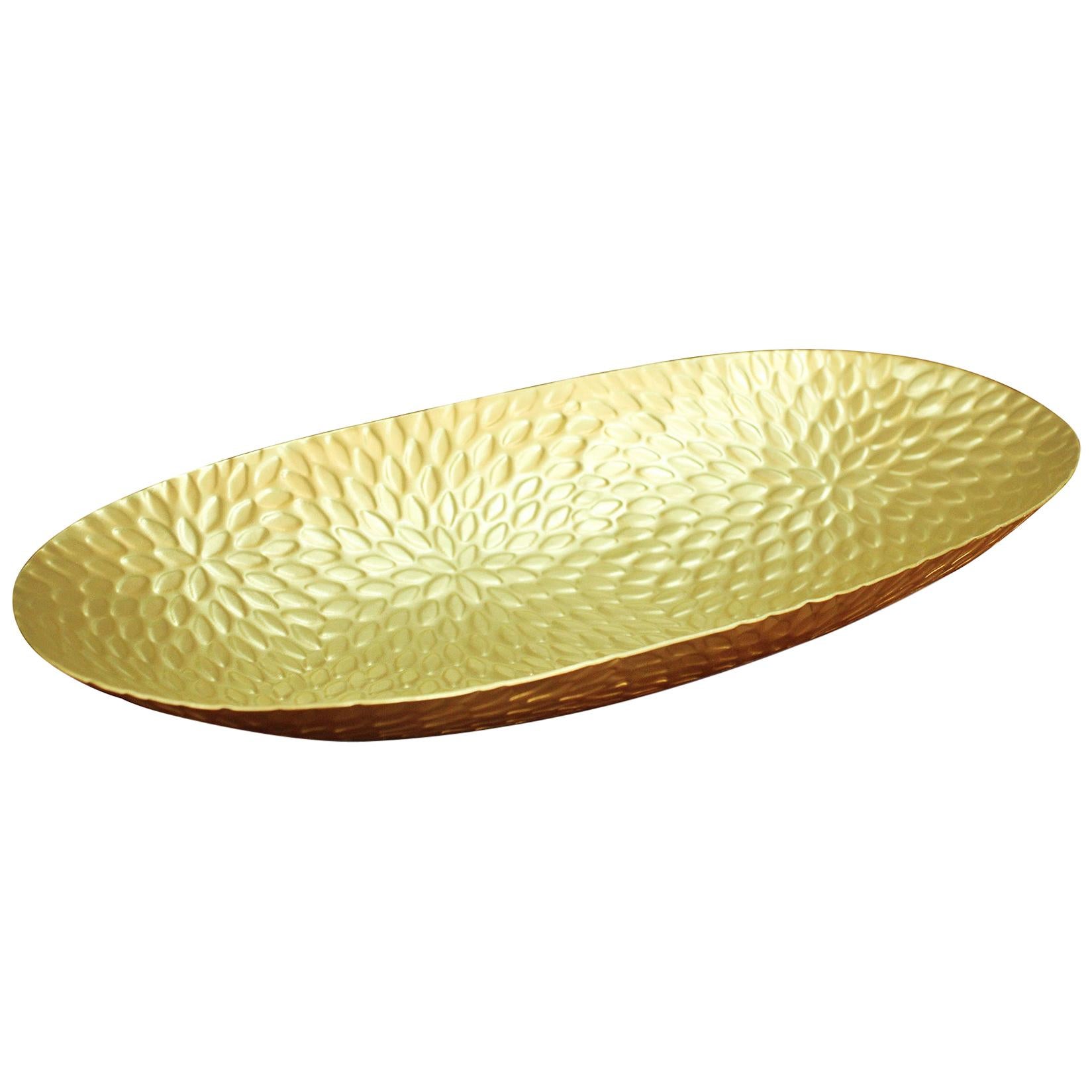 Ana Tray in Matte Brass by CuratedKravet