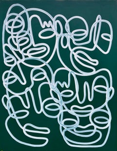 Green Freedom, Contemporary Art, Abstract Painting, 21st Century