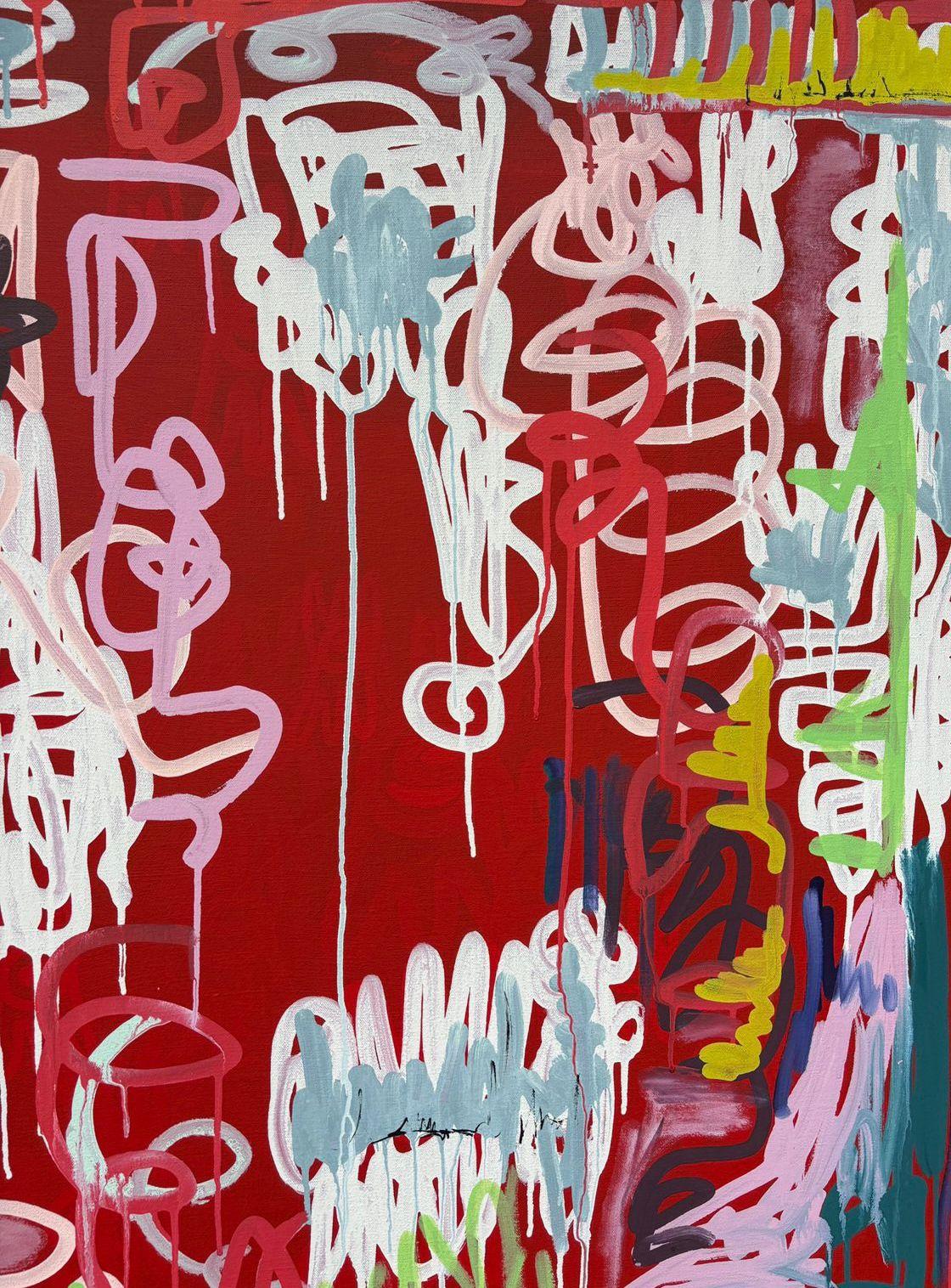Las Flores en Mi Jardín, Contemporary Art, Abstract Painting, 21st Century For Sale 3