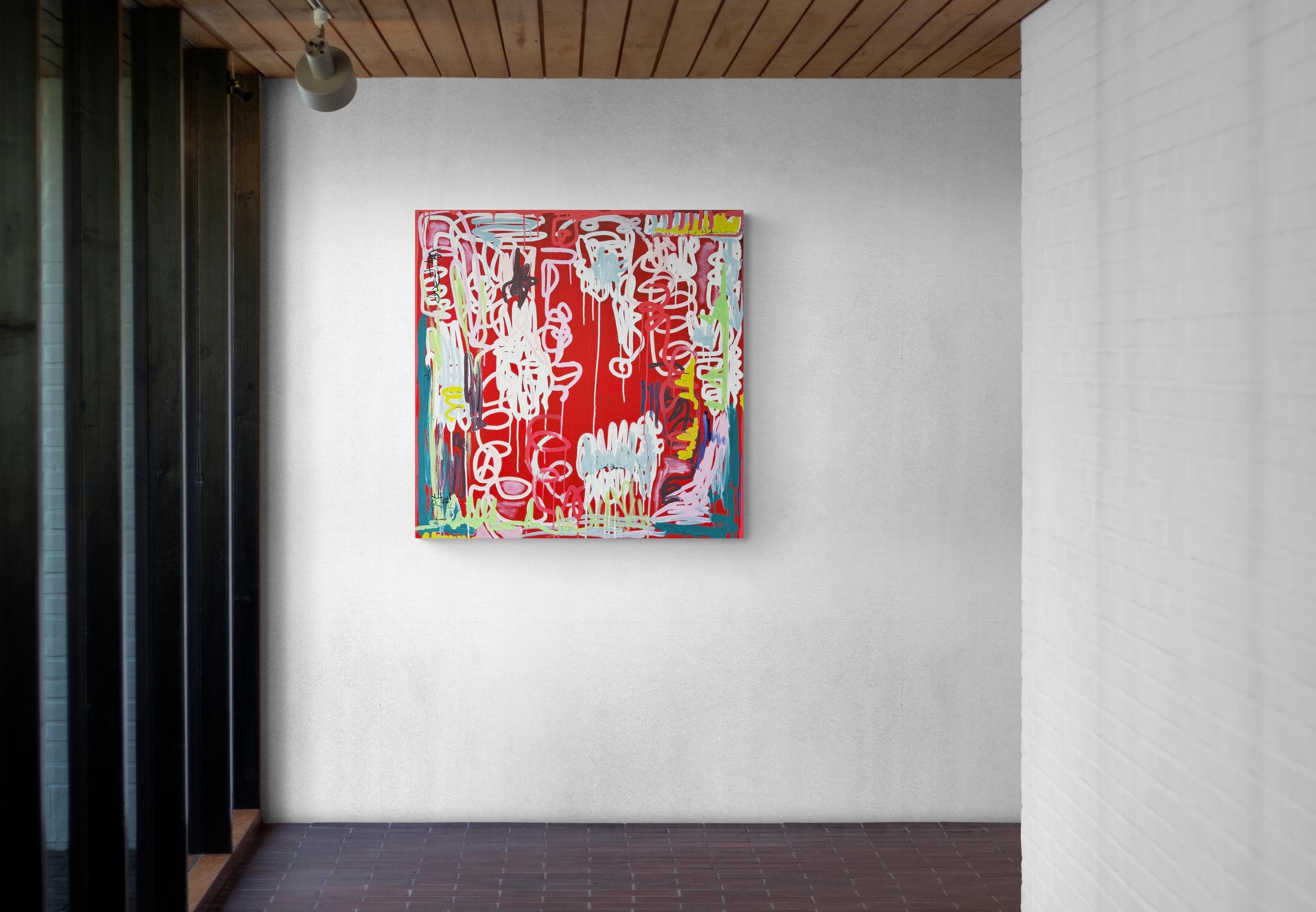 Las Flores en Mi Jardín, Contemporary Art, Abstract Painting, 21st Century For Sale 5