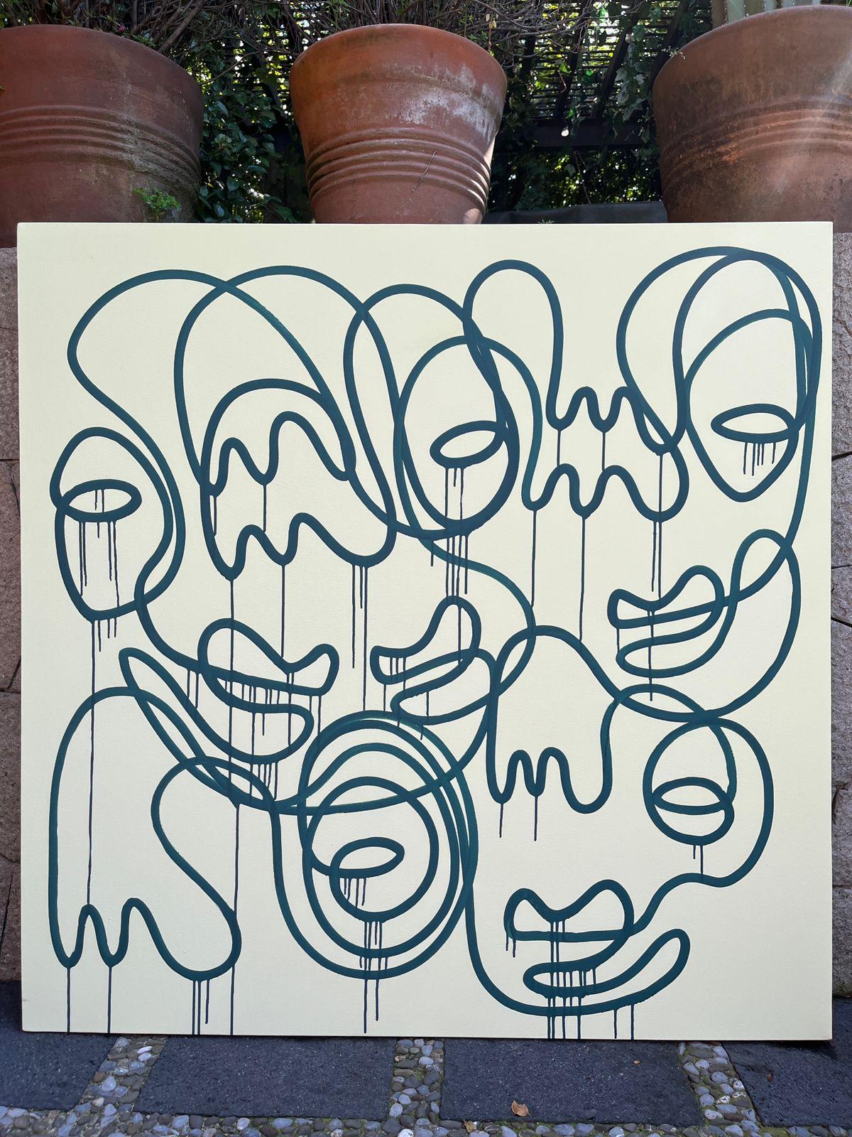 Lemon Green Dreams, Arte contemporanea, Pittura astratta, 21° secolo 3