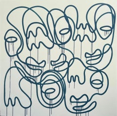 Lemon Green Dreams, Zeitgenössische Kunst, Abstrakte Malerei, 21. Jahrhundert