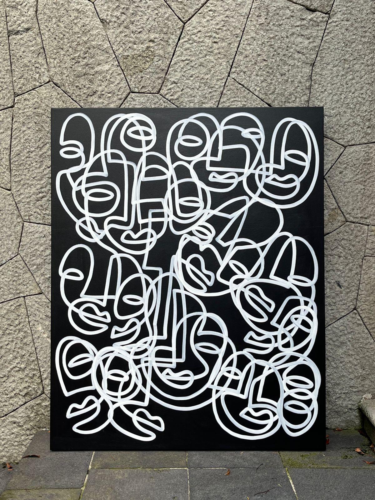Esploratori notturni, Arte contemporanea, Pittura astratta, 21° secolo 1