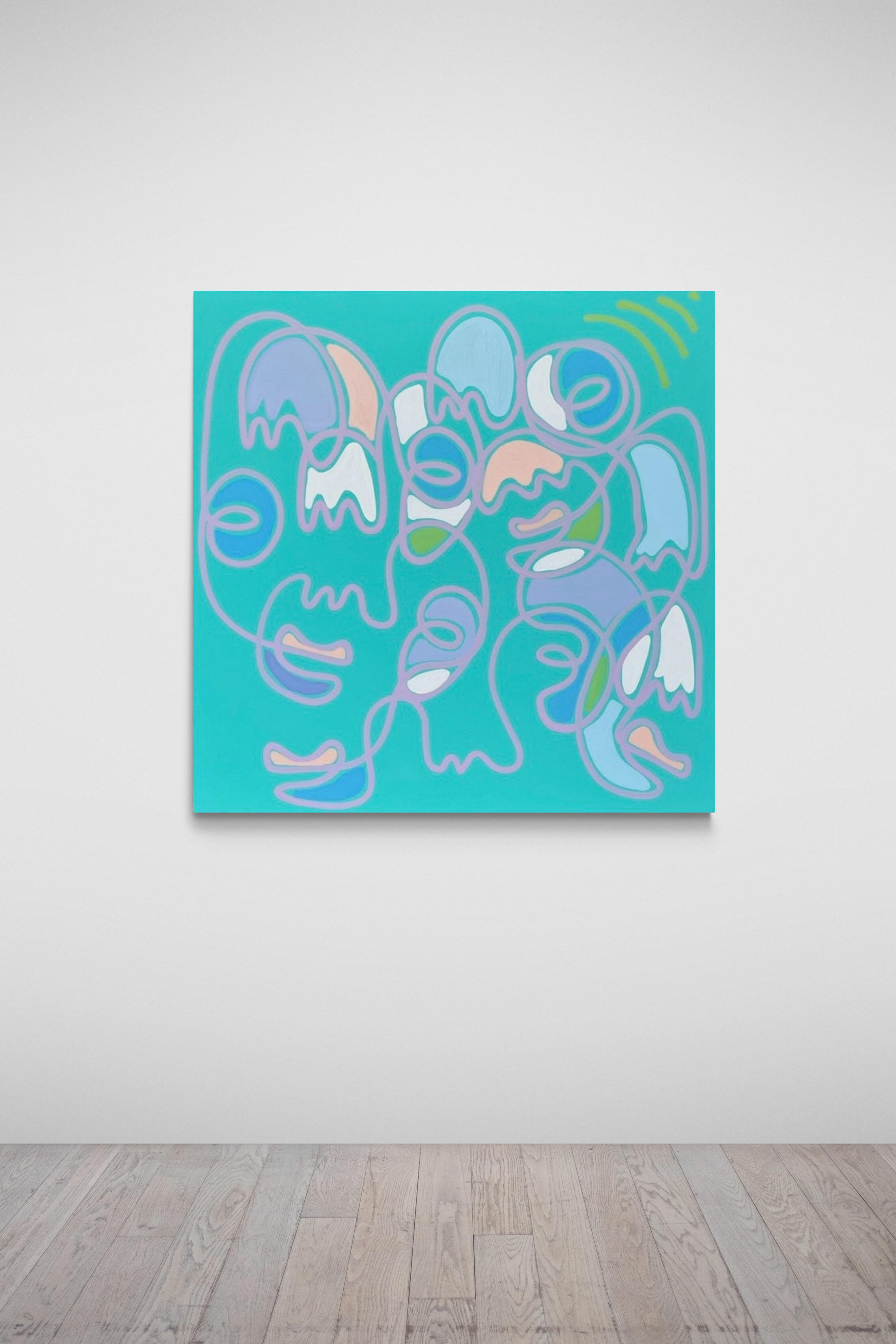 Vagabundos marinos, Arte contemporáneo, Pintura abstracta, Siglo XXI - Painting de Ana Valdes