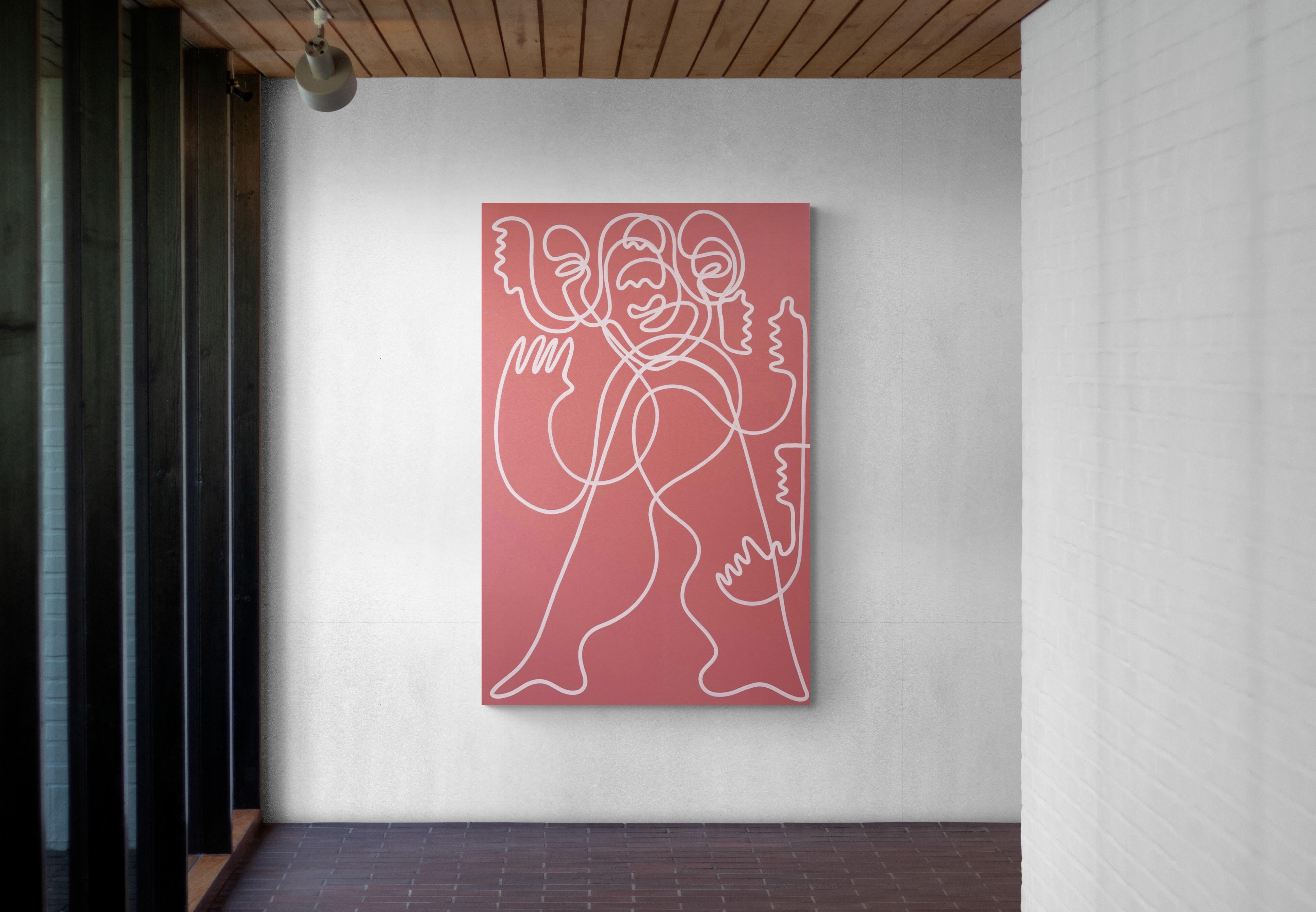 La danza elaborata, Arte contemporanea, Pittura astratta, 21° secolo - Painting di Ana Valdes