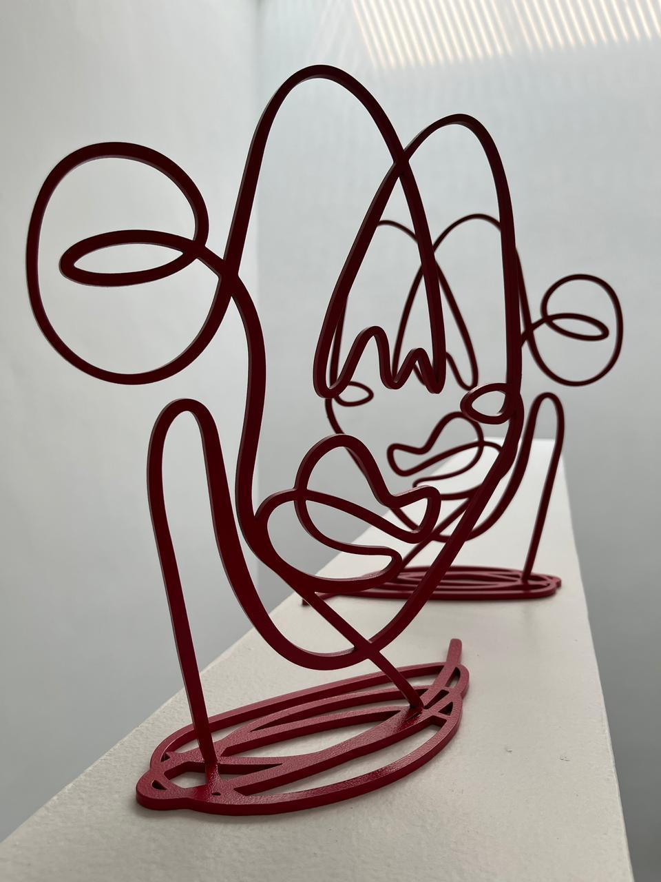 Red Face, Contemporary Art, Abstract Sculpture, 21st Century 4