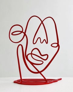 Red Face, Contemporary Art, Abstract Sculpture, 21st Century