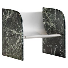 Ana Verde Notte Marble Chair by Serafini