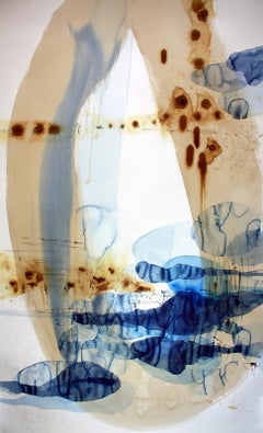 Ana Zanic "Origin 1"  -- Abstract Watercolor Painting on Paper