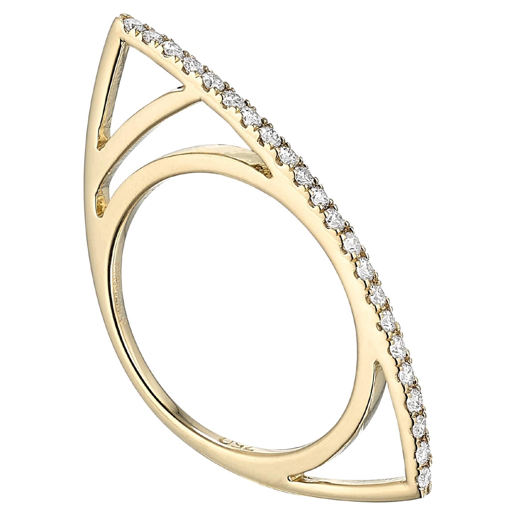 Anabela Chan Fine Sustainable Jewelry Gold Diamond Morpho Ring. 04
