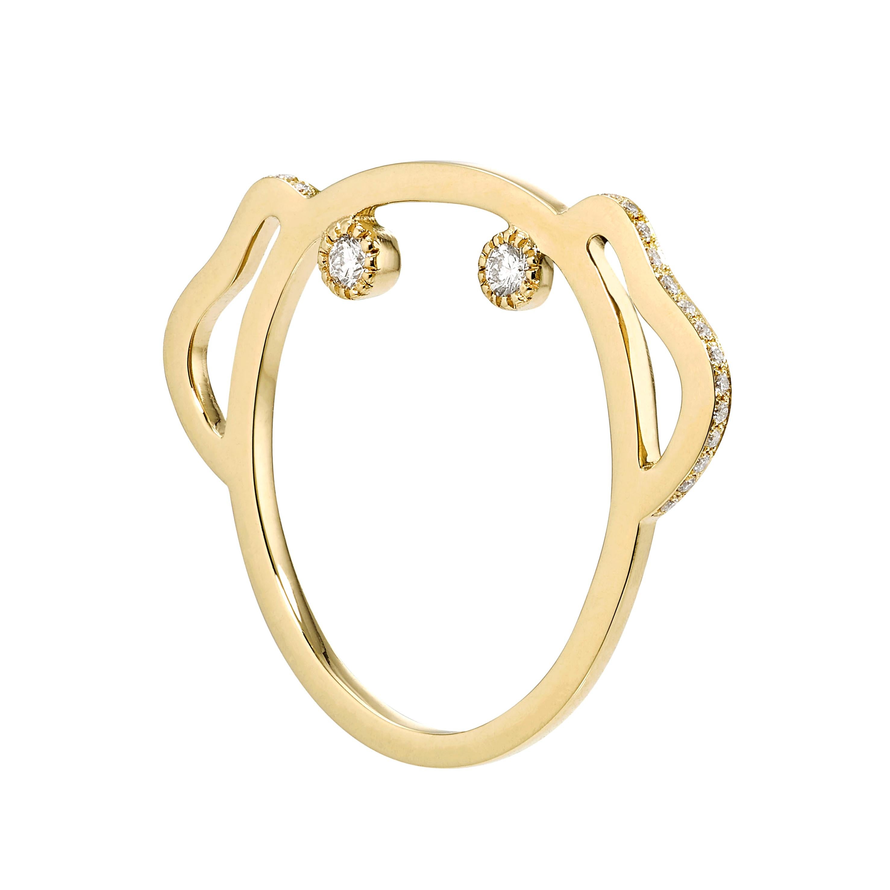 PUPPY COLLECTION 

The modern simplicity of these pieces are suitable to be worn everyday, together with Kitty Ring or in combination with your other jewellery.

Available in 14 carat yellow and white gold with white diamonds, a playful you will