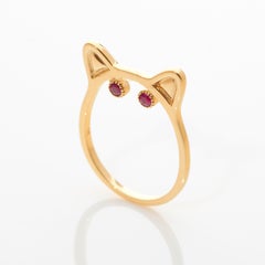 Anabela Chan Fine Sustainable Jewelry Gold KITTY Ruby Ring