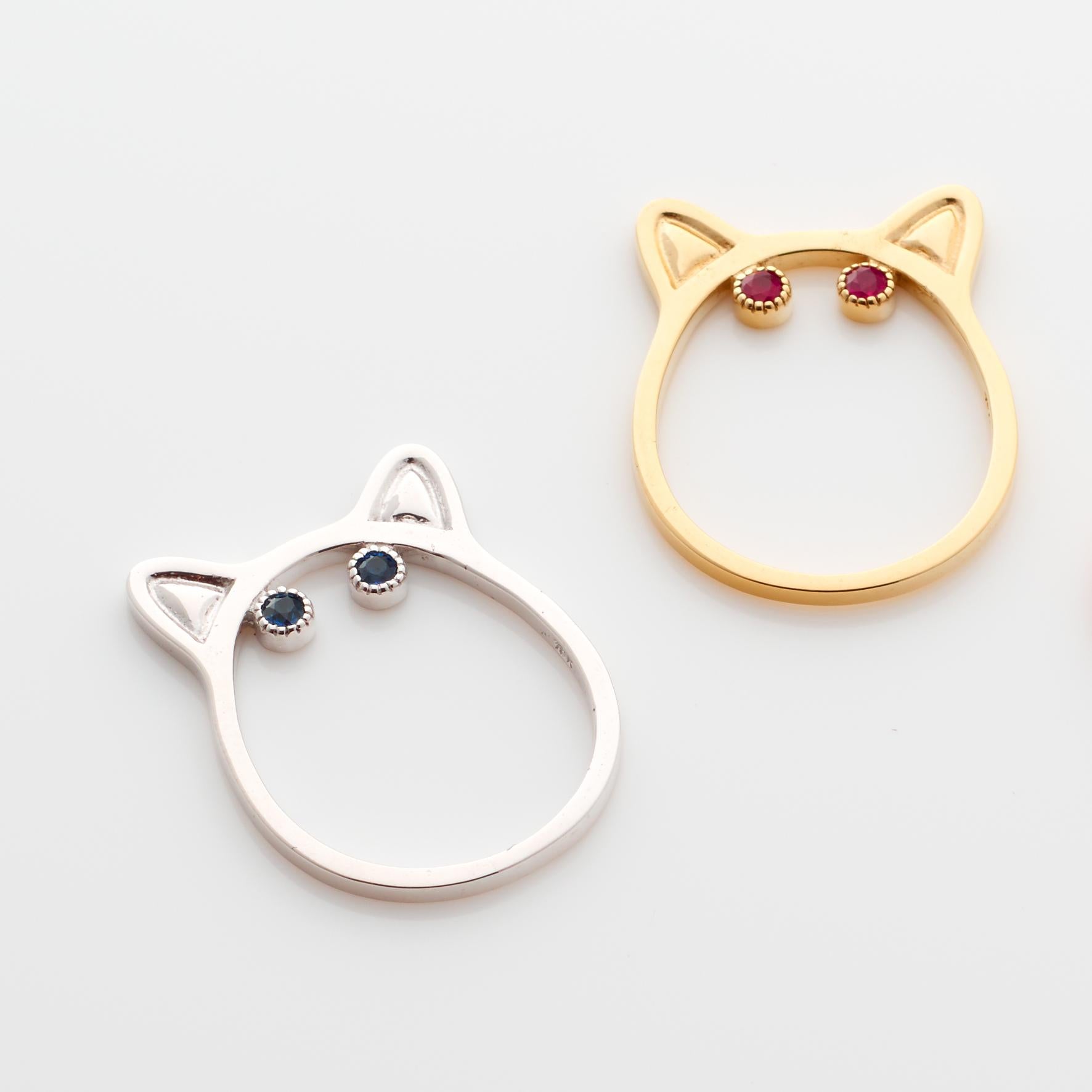 Contemporary Anabela Chan Fine Sustainable Jewelry Gold KITTY Ruby Ring For Sale