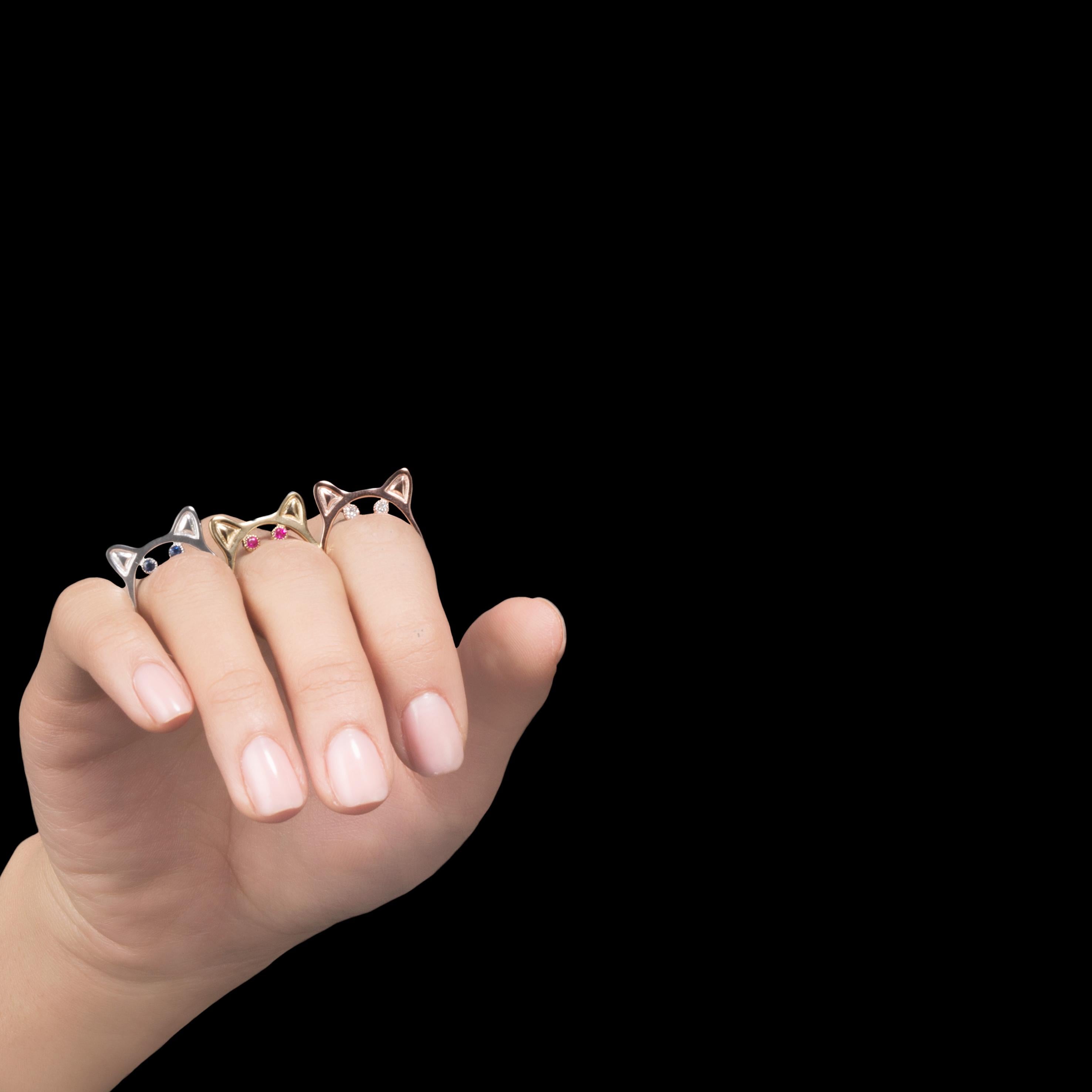 Anabela Chan Fine Sustainable Jewelry Gold KITTY Rubin-Ring im Zustand „Neu“ im Angebot in London, GB