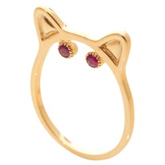 Anabela Chan Fine Sustainable Jewelry Gold KITTY Ruby Ring