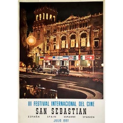Original poster of 1957 and the III International Film Festival in San Sebastian