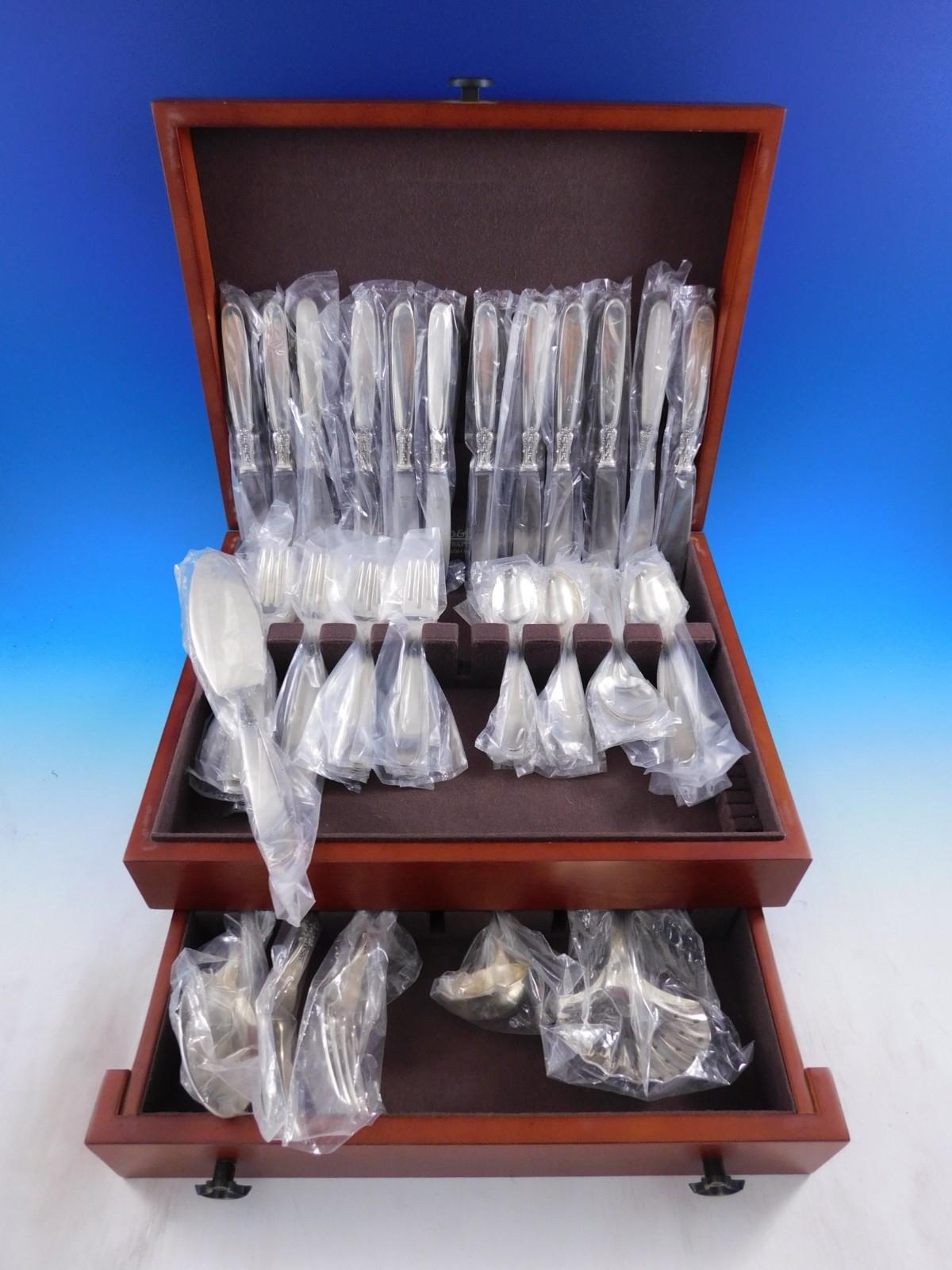 Anacapri von Buccellati Italien Sterling Silber Besteck Set 66 Stück Unbenutzt im Angebot 3