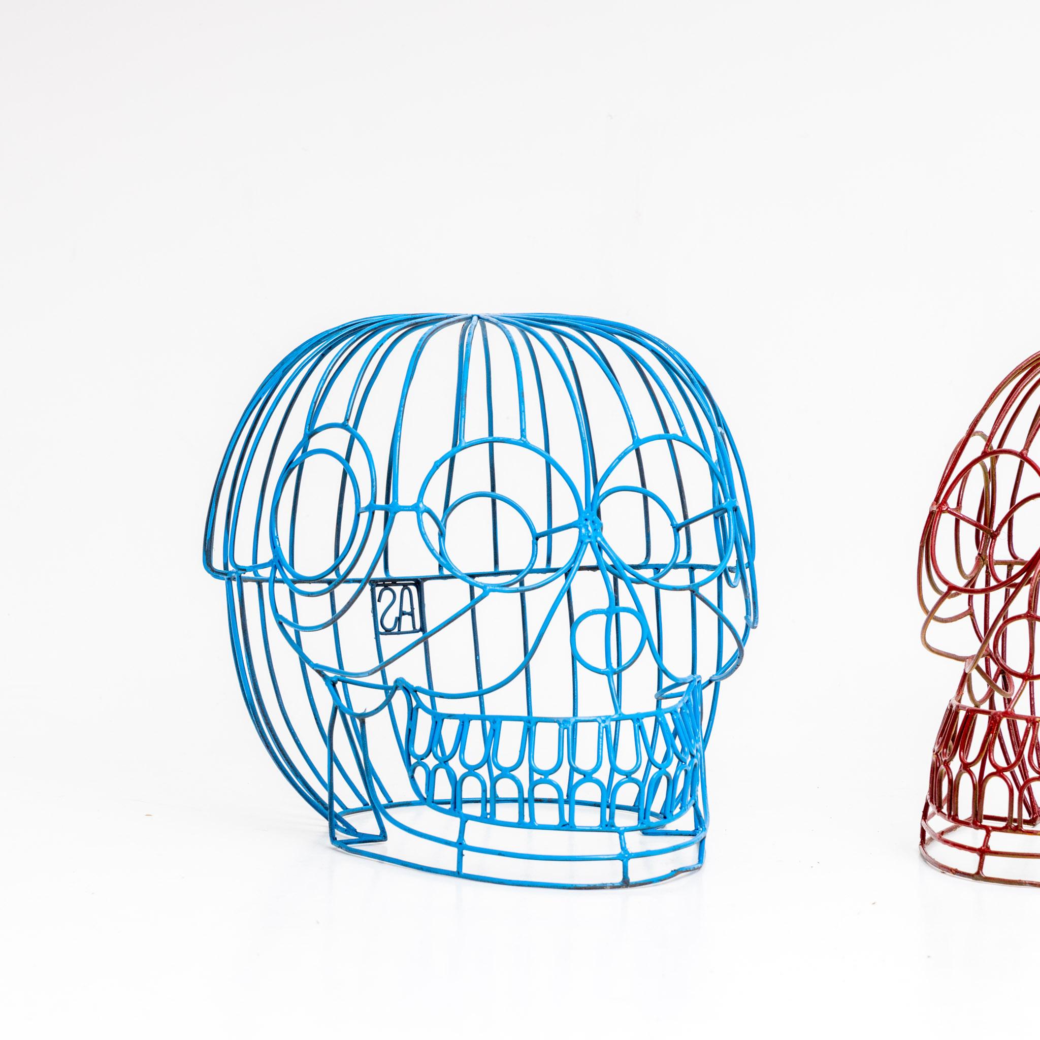 Moderne Anacleto Spazzapan, tabouret crâne, Italie 21e siècle en vente