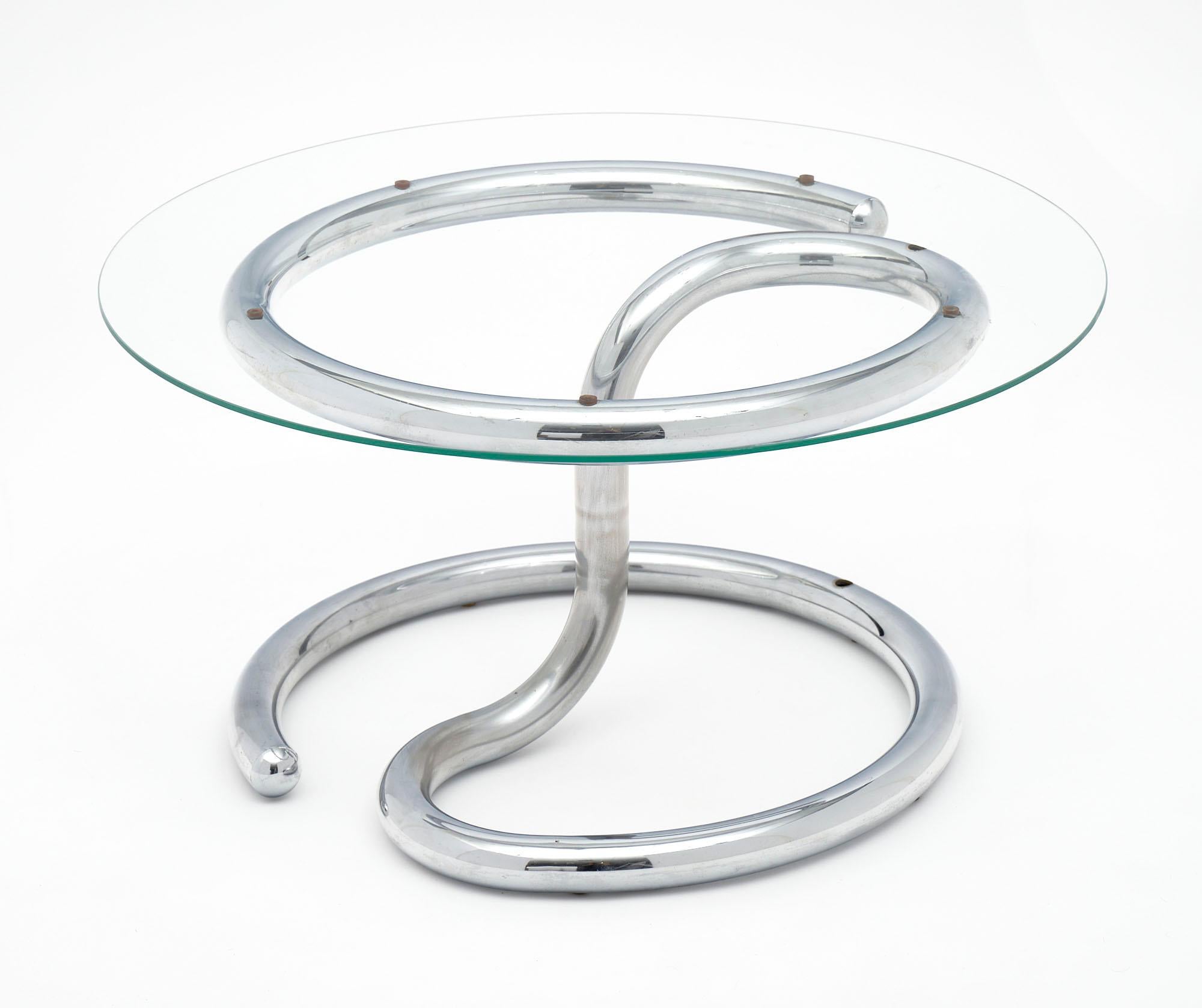 Steel Anaconda Coffee Table by Paul Tuttle For Sale