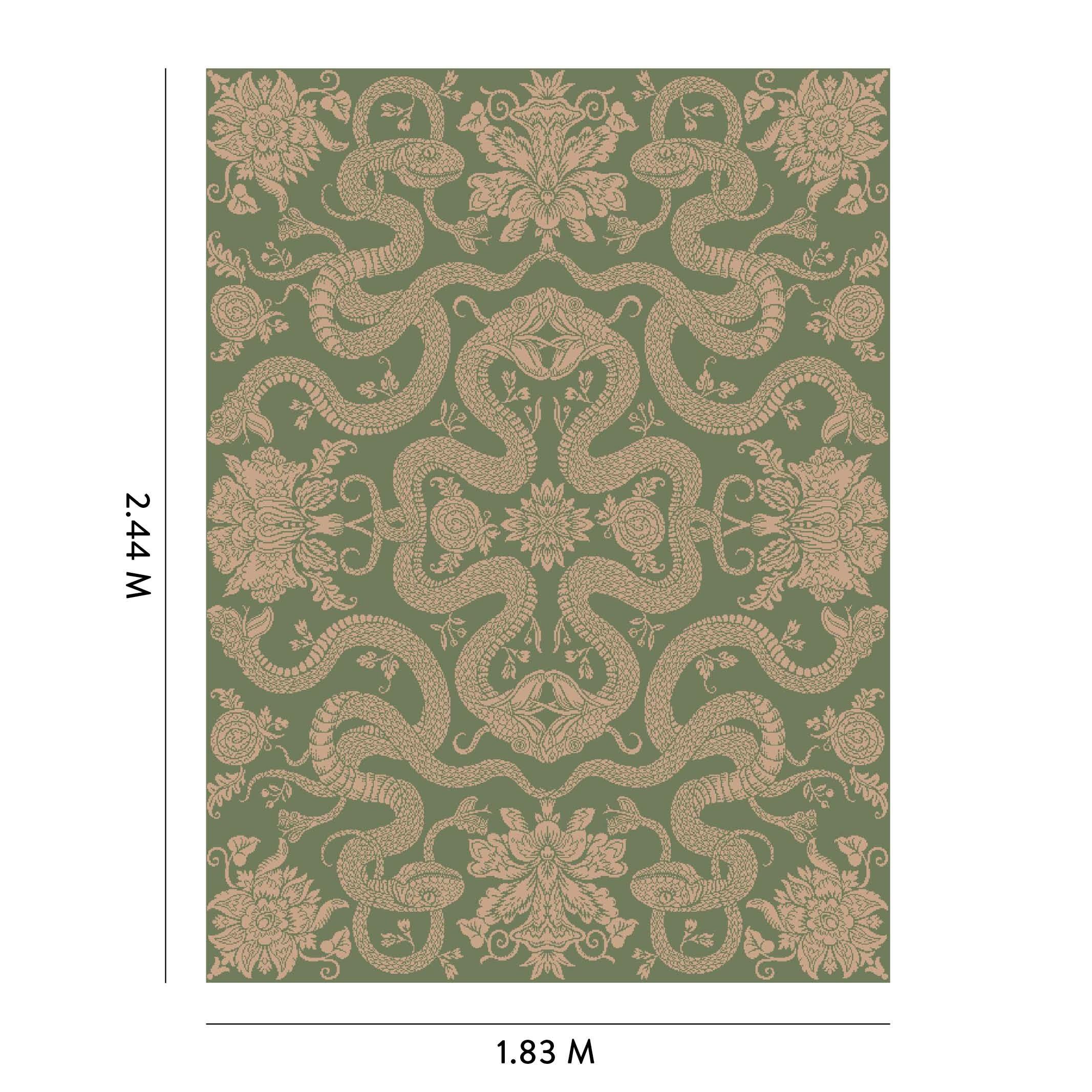 ANACONDA Rug - Sage In New Condition For Sale In New York, NY