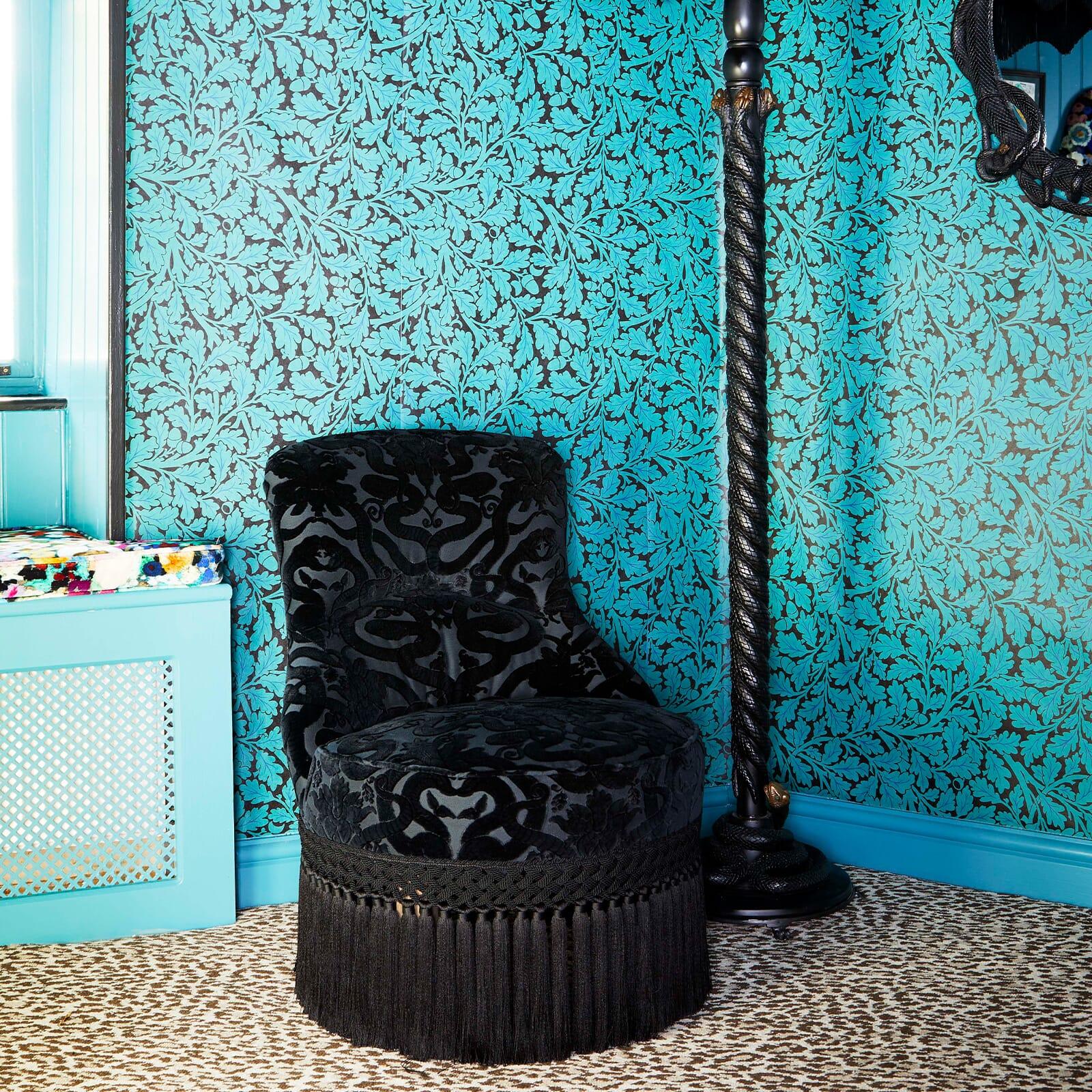 velvet bedroom chair