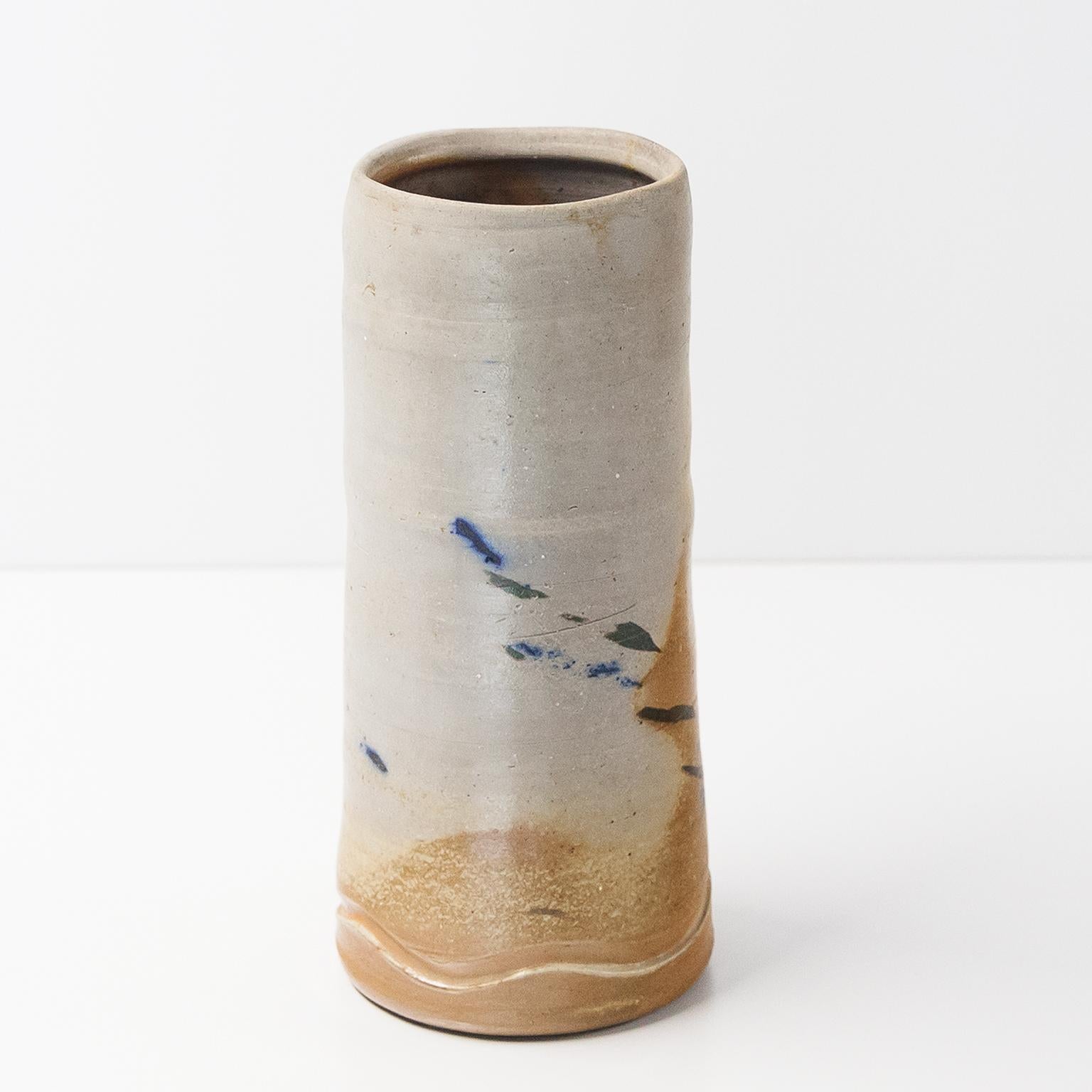 Anagama Horst Kerstan, Keramikvase, Japan-Serie, Deutschland 1991 (Moderne der Mitte des Jahrhunderts) im Angebot