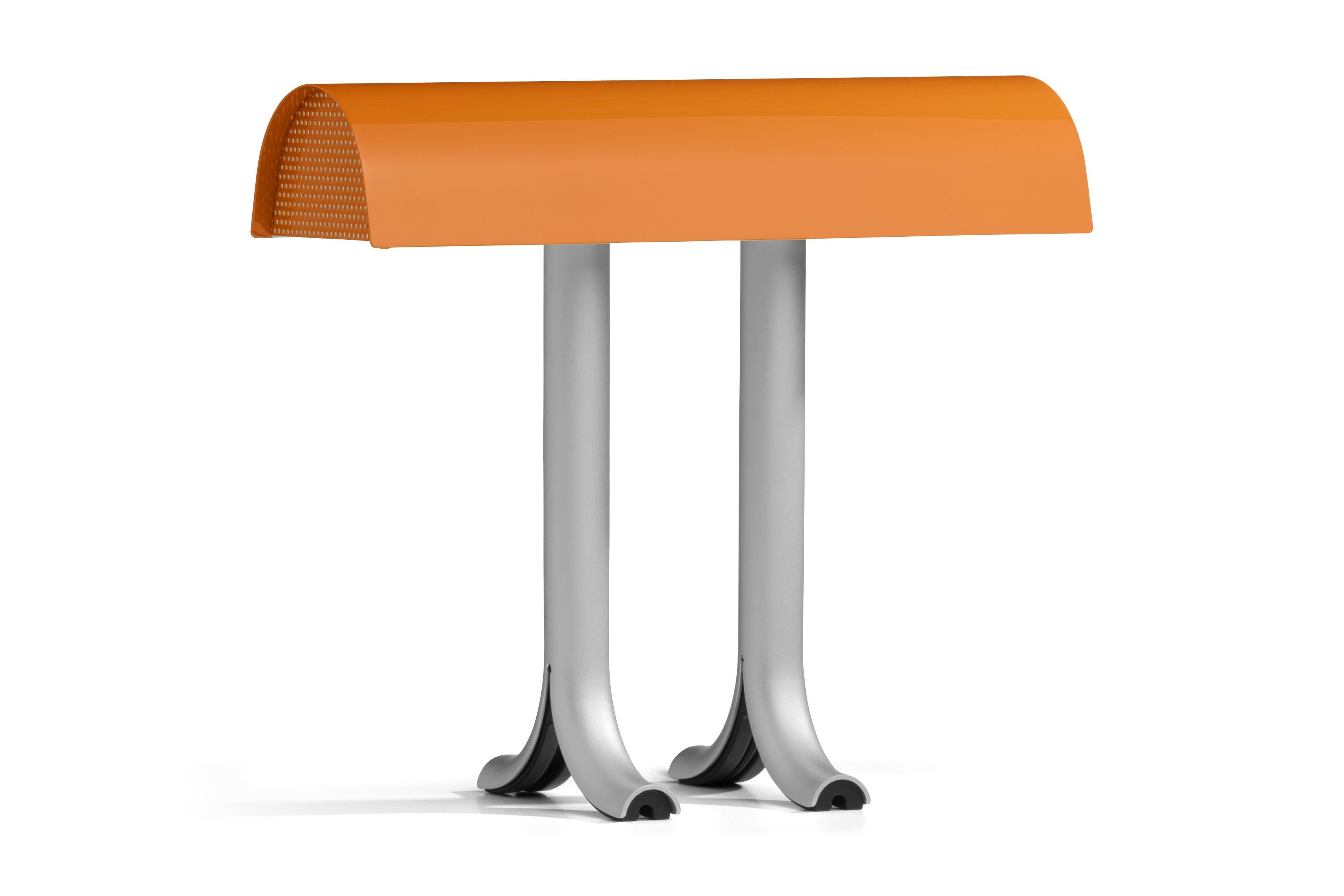 Lámpara de mesa Anagram, naranja oscuro, acero by Sam Weller for Hay Escandinavo moderno en venta
