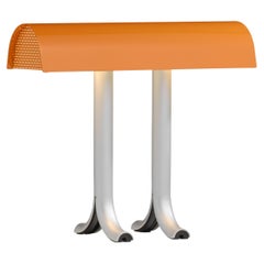 Lampe de table Anagram, orange calciné, acier de Sam Weller pour Hay