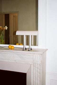 Anagram Table Lamp, Rice, Steel by Sam Weller for Hay