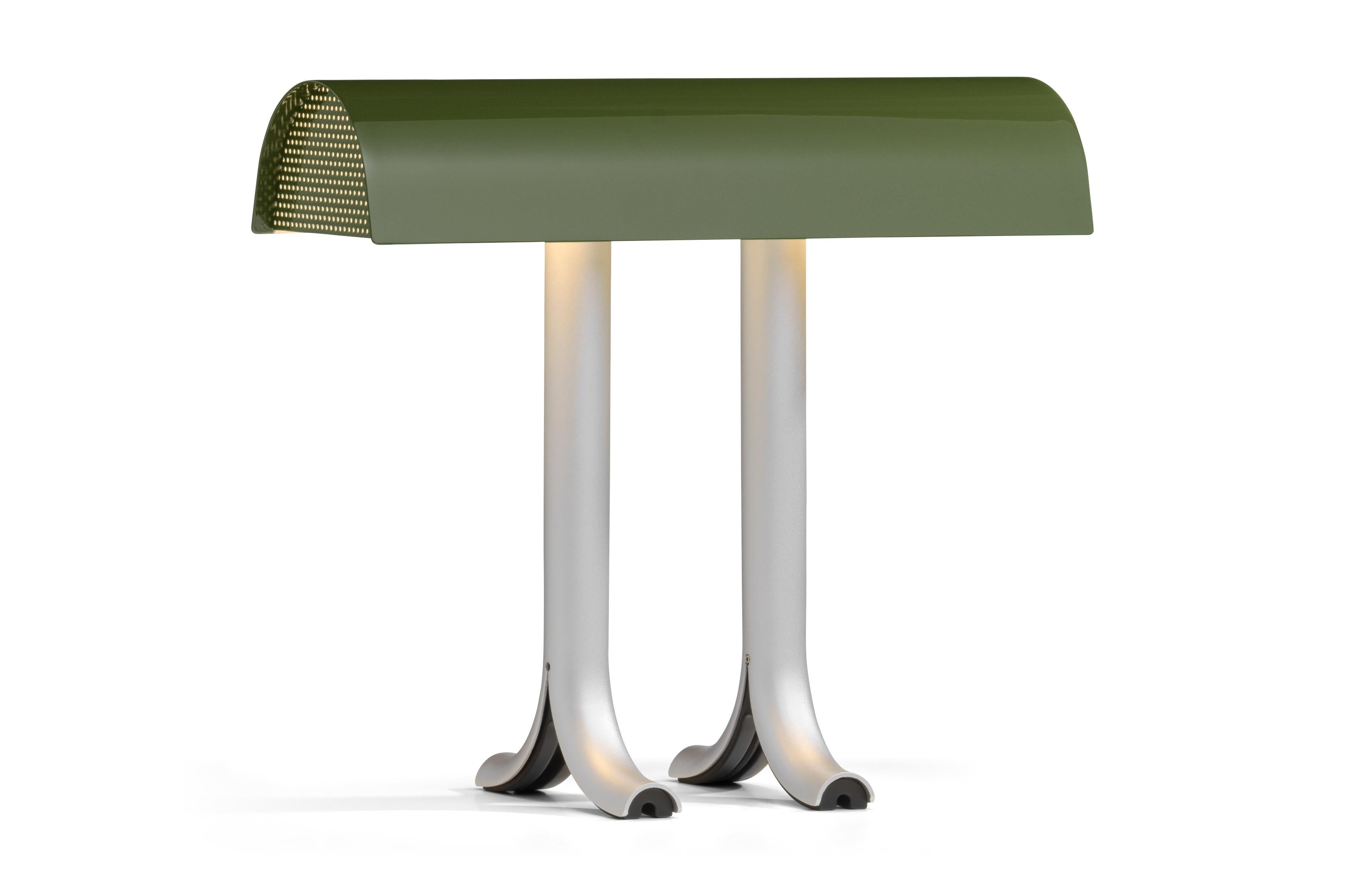 Contemporary Anagram Table Lamp, Seaweed Green, Steel by Sam Weller for Hay For Sale