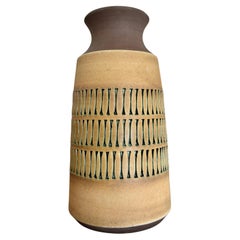 Swedish Anagrius Graphic Decor Ceramic Vase, 1960s