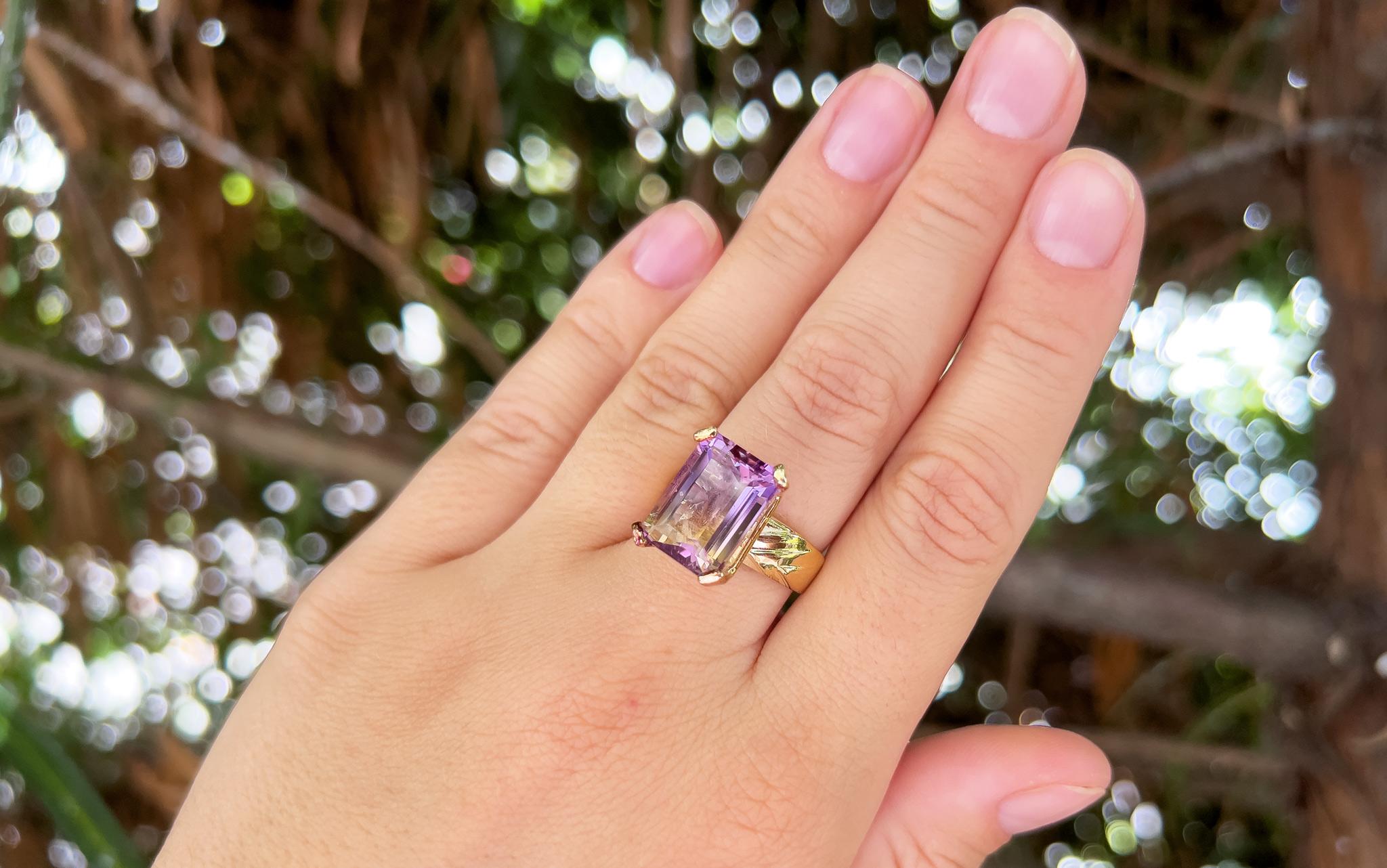Anahi store ametrine ring