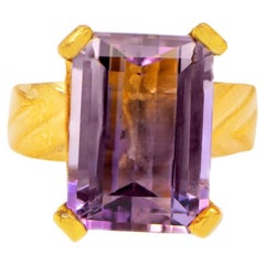 Anahi Ametrine Ring 5.75 Carat 14k Yellow Gold