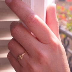 18 Karat Yellow Gold Engagement Band Ring