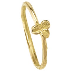 Anais Rheiner 18 Karat Yellow Gold Leaf Band Ring