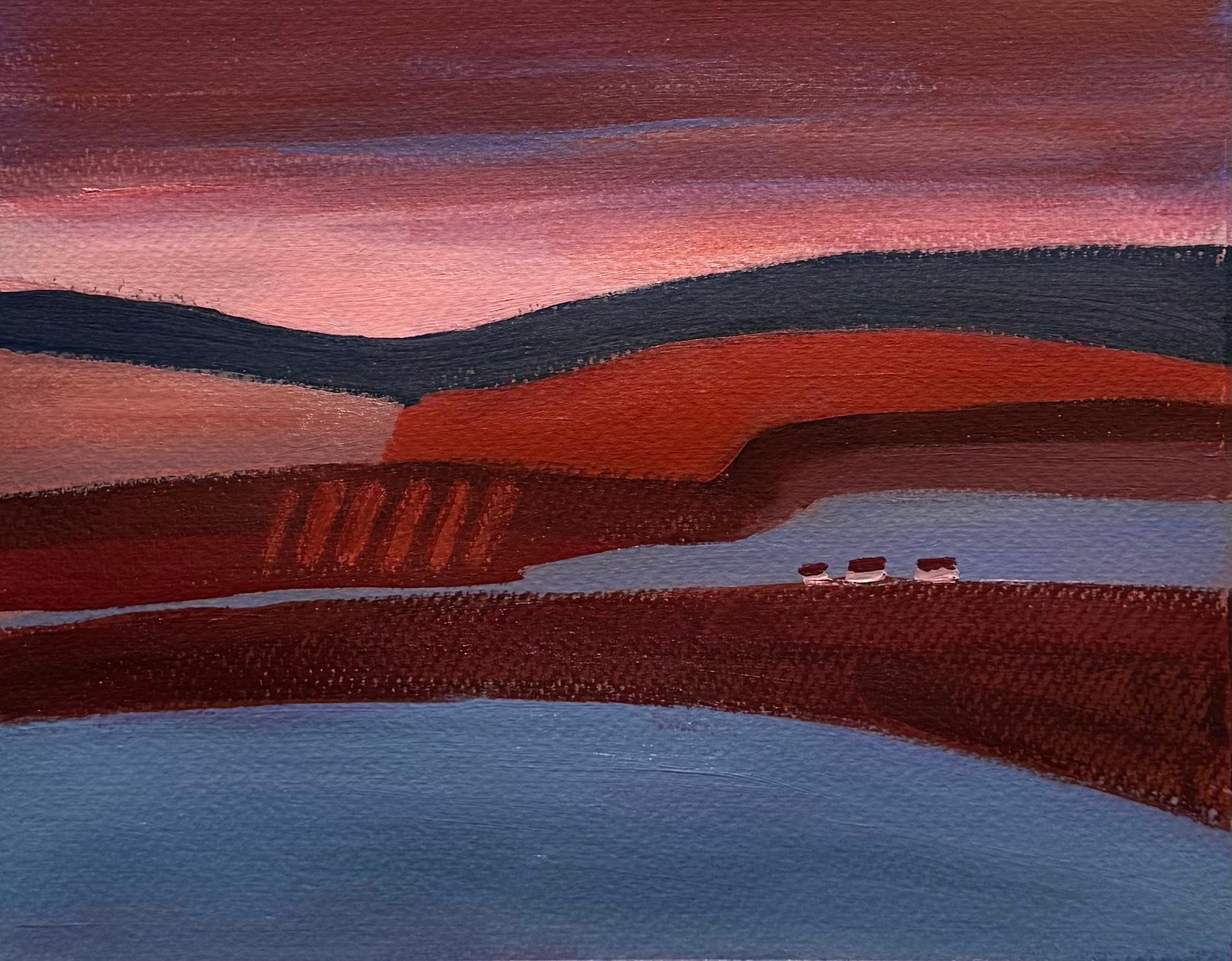 In Search of the Sun, paysage moyen, composition n°1 - Painting de Anait Vardanyan