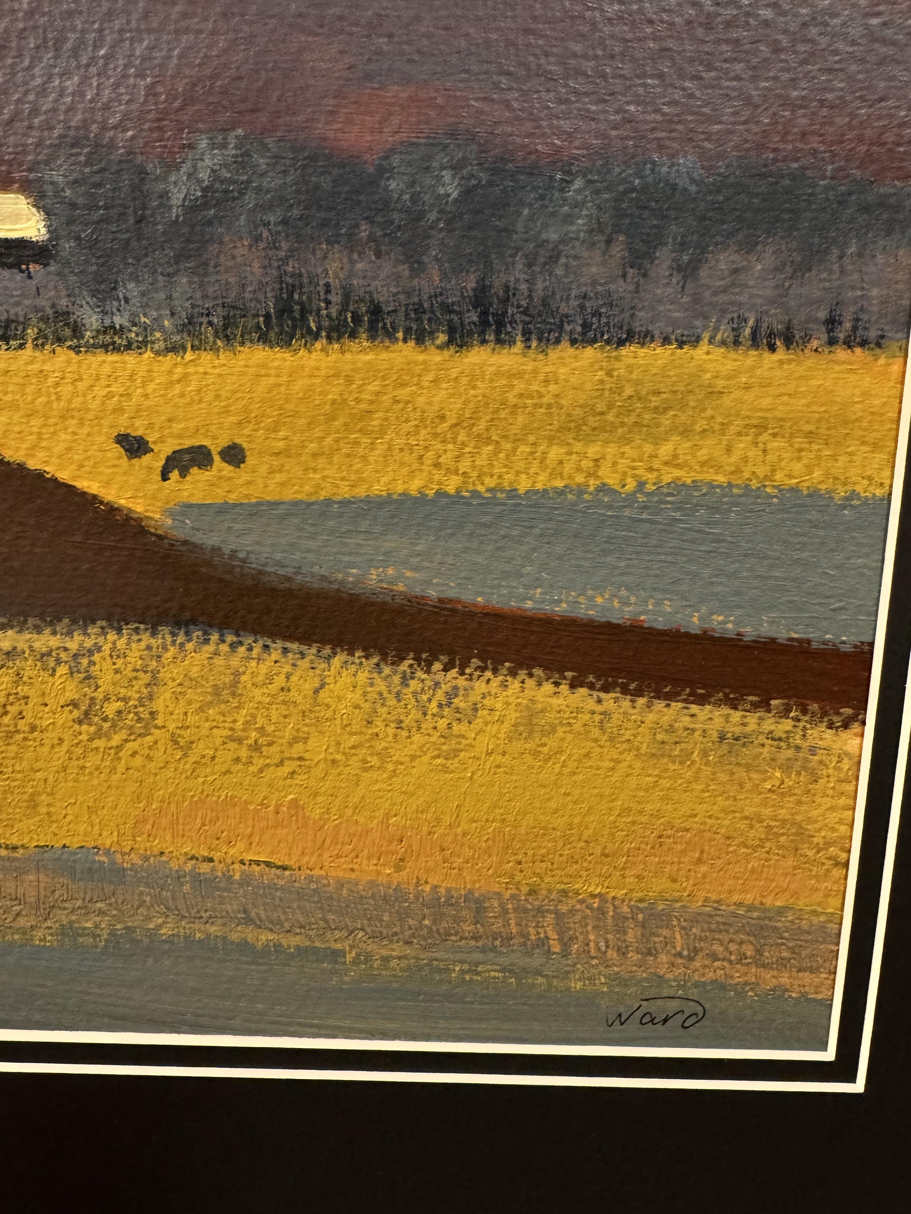 In Search of the Sun, paysage moyen, composition n° 4 - Painting de Anait Vardanyan