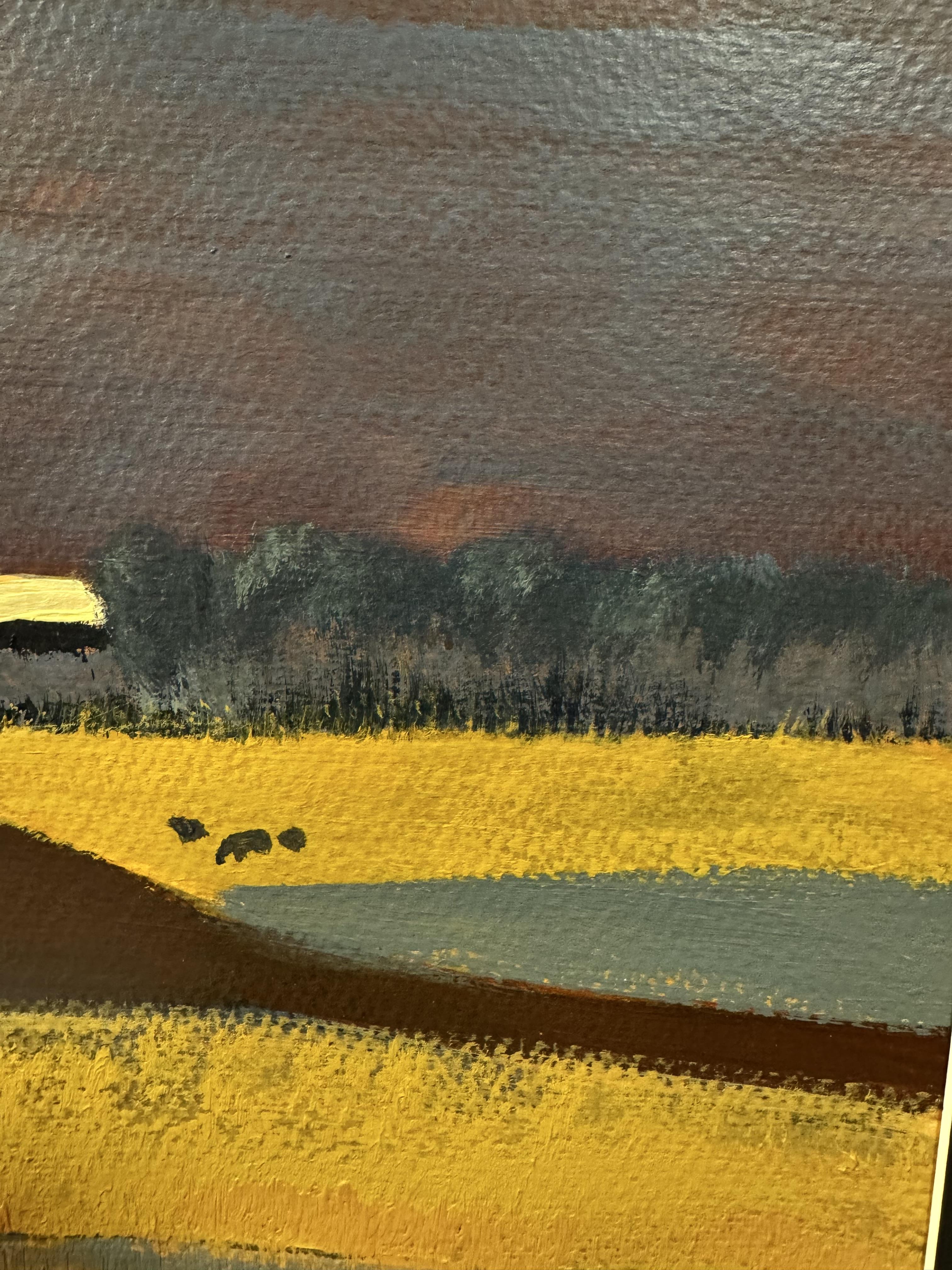 In Search of the Sun, paysage moyen, composition n° 4 - Impressionnisme Painting par Anait Vardanyan