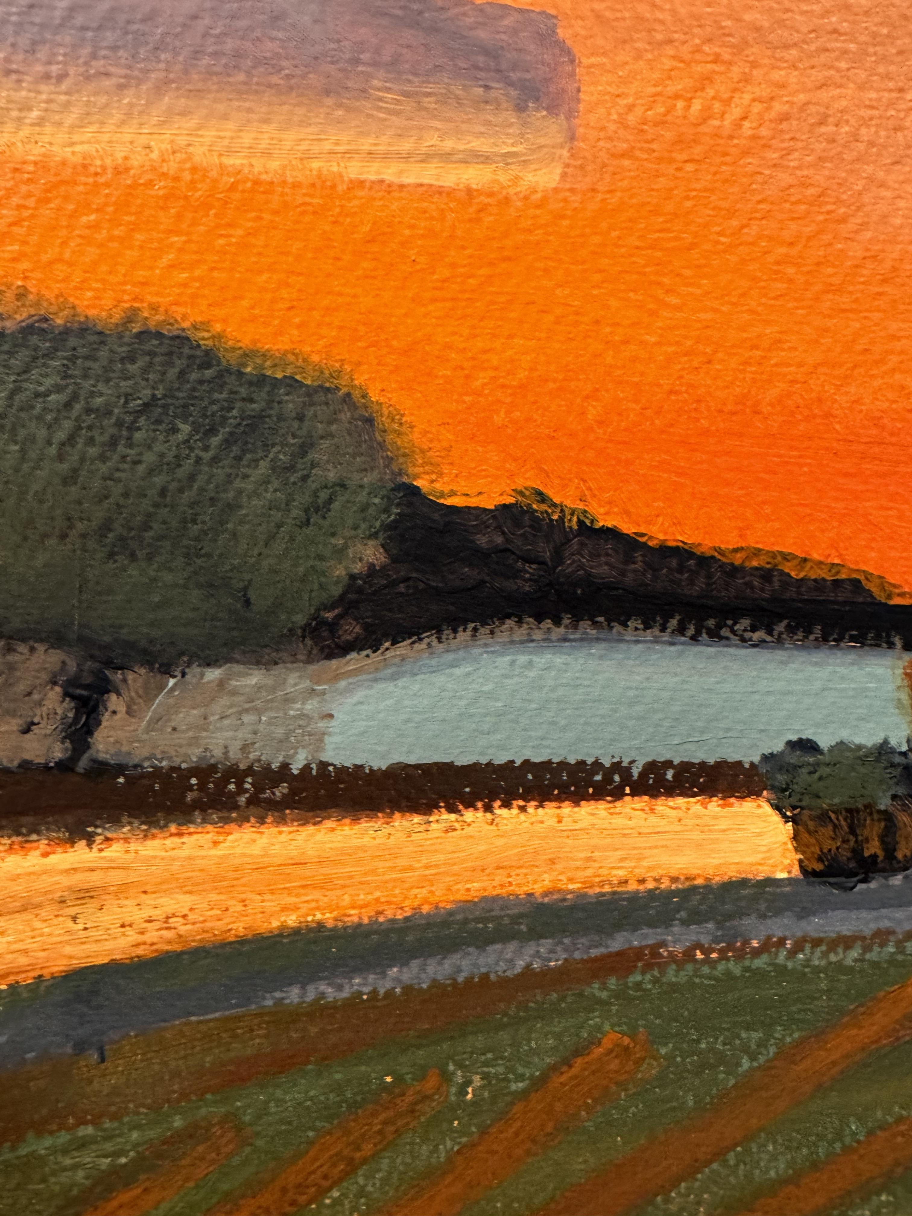 En busca del sol, Paisaje mediano, Composición nº 5 - Painting de Anait Vardanyan