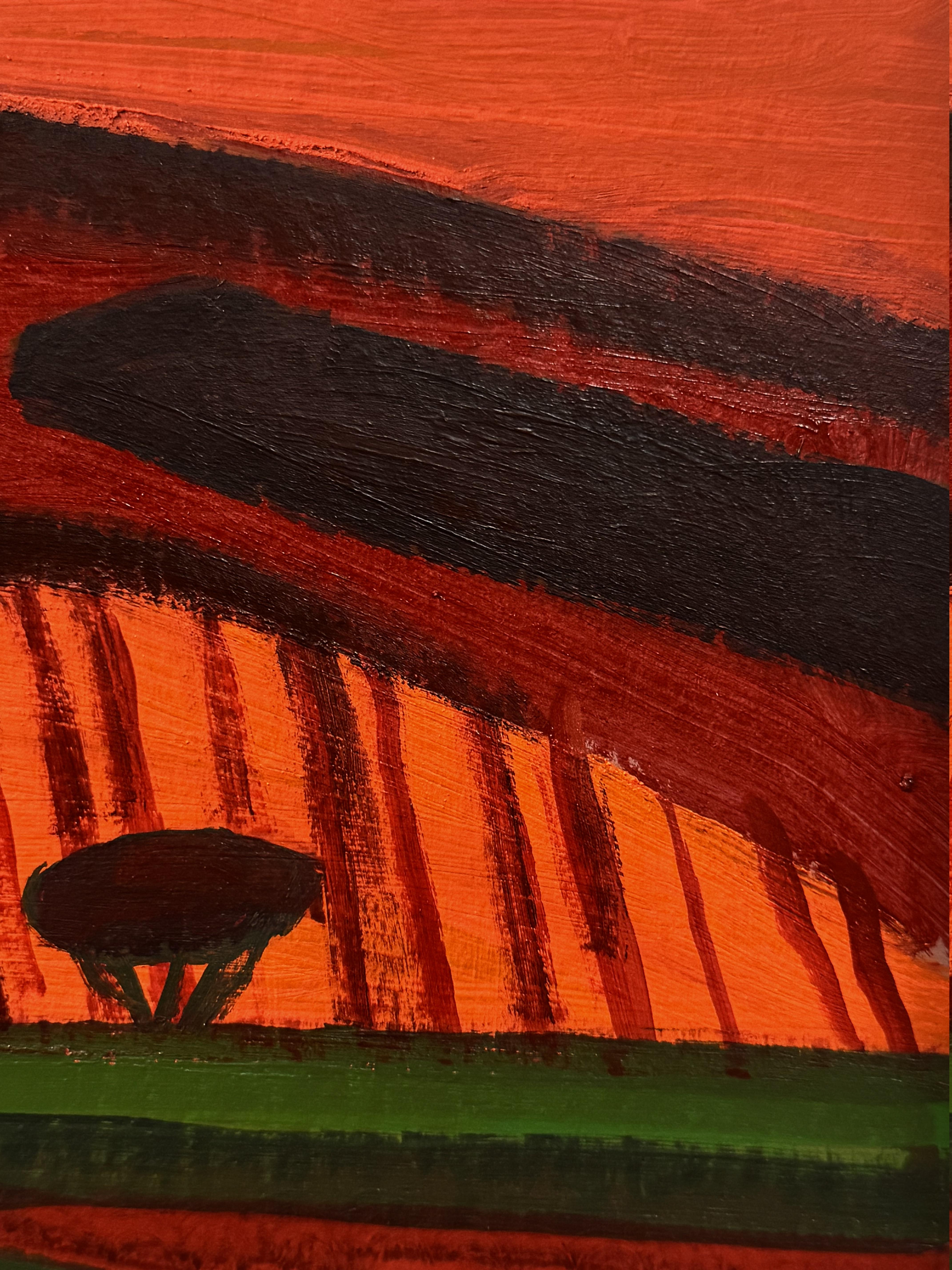 Alla ricerca del sole, Paesaggio medio, Composizione n. 6 - Painting Impressionismo di Anait Vardanyan