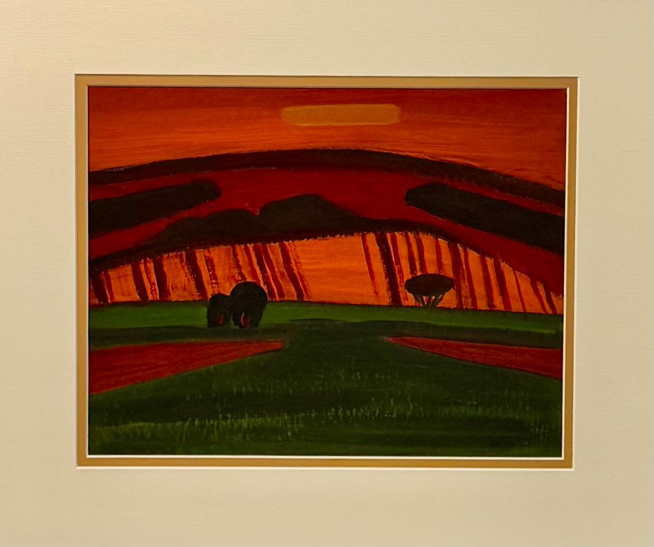 Alla ricerca del sole, Paesaggio medio, Composizione n. 6 in vendita 2